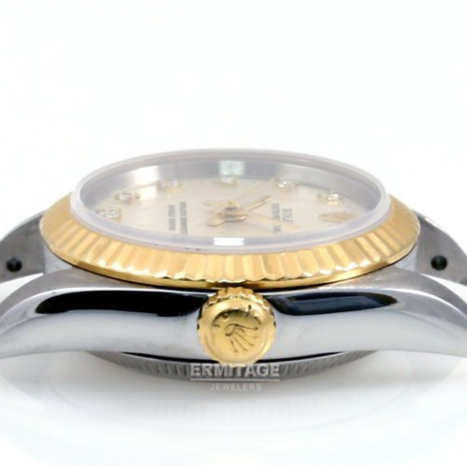 Silver Diamond Dial Rolex Oyster Perpetual 76193